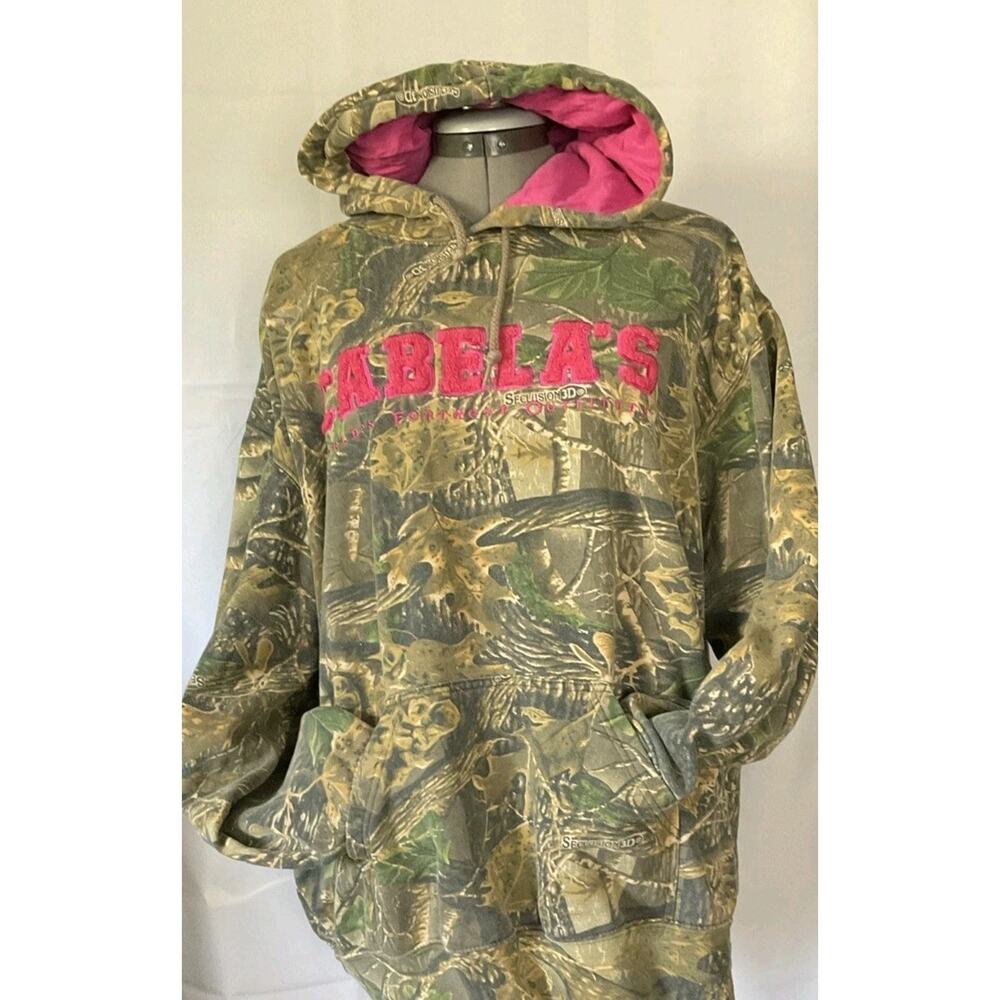 Cabela's Seclusion 3D Camo Hoodie Women's Pullover Long Sleeve (Sz 2XL Reg)
